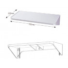 Etagère polypropylène blanc 530x230mm (accessibilité pmr)