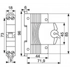 Disjoncteur ph+n connexion à vis 1 module 32a