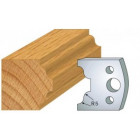 025 : jeu de 2 fers 40 mm petit bois de fenetre  pour porte outils 40 et 50 mm