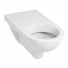Cuvette suspendue rallongée à alimentation indépendante paracelsus 2 de 70x35,5 cm, sans trous d'abattant réf. 398210000