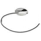 Porte serviette anneau chromé brillant série side