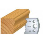 106 : jeu de 2 fers 40 mm moulure plinthe pour porte outils 40 et 50 mm