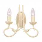 Applique olivia, ivoire / or, 2 ampoules