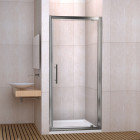 Porte de douche pivotante en verre securit installation en niche ref NS9 - Dimensions au choix