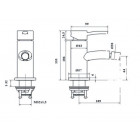 Mitigeur pour bidet laiton massif chromé Mitigeur pour bidet laiton massif chromé