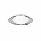 Plafonnier blanc nickel side h11 cm