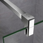 Barre de fixation en aluminium chromé sanitaire  barre de douche 90 cm