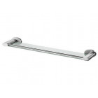 Tablette étagère de salle de bain avec rebord série side nickel brossé mat