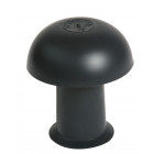 Chapeau de ventilation PVC avec moustiquaire - Diamètre : 80 - Couleur : Ardoise