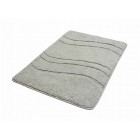 Tapis de salle de bain 60 x 90 cm microfibre couleur gris
