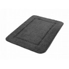 Tapis de salle de bain 50 x 70 cm microfibre couleur gris