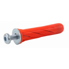 Cheville nylon twist multi matériaux g&b 10x49 mm vis tête cylind.t25 5x55 mm - boite de 25 - 6003