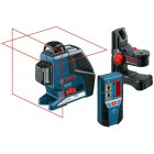 Laser 2 croix 360° livré en coffret L-BOXX GLL 2-80 + Support BM 1 Plus + Détecteur LR 2 BOSCH 0601063203