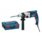 Perceuse à percussion bosch gsb 21-2 re 1100w mandrin 13mm - avec coffret de transport l-boxx - 060119c503