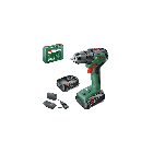 Perceuse visseuse universal drill bosch 18v-60 - 2x 2,0ah - al 18v-20 - 06039d7002