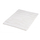 Tapis de salle de bain basic en coton 50 x 70 cm blanc