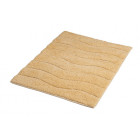 Tapis de salle de bain basic en coton 50 x 70 cm beige
