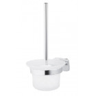 Brosse wc avec support mural serie forte ( à fixer ou à coller )