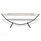 Hamac jardin 80 x 200 cm crème helloshop26 2202055