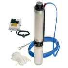 Pompe immergée pour forage DCS4 - DCS4 C - 13 T - Triphasé - 0,75 Kw avec cable et corde 30 m