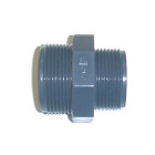 Réduction en PVC - Mâle à visser / Mâle à visser - Filetages 33/42 - 26/34