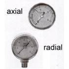 Manomètre - Raccord radial 0 à 4 bars