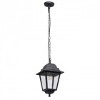 Plafonnier d'extérieur noir street 1 ampoule 100 cm