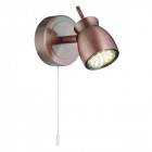 Applique jupiter finition cuivre antique, 1 spot led