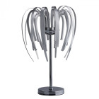 Lampe de table chromée techno 14 ampoules 48 cm
