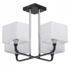 Suspension noire megapolis 4 ampoules 39 cm