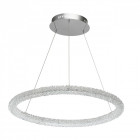 Suspension chromée crystal 1 ampoule 150 cm