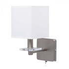 Applique murale grise megapolis 1 ampoule 22 cm