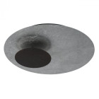 Plafonnier argenté industrial   8 cm