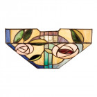 Applique willow, verre et métal