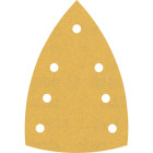 Feuilles abrasives BOSCH delta bois peinture Expert C470 - 100x150 mm - 7 trous - Boite de 10 pièces - Grain 120 - 2608901117