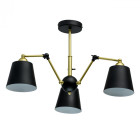 Suspension dorée megapolis 3 ampoules 40 cm