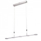 Suspension chromée techno 5 ampoules 165 cm