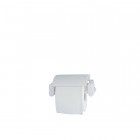 Porte-rouleau de papier hygiénique toilette avec cache serie basica ensemble en abs blanc 