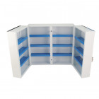 Armoire à pharmacie 2 portes acier blanc