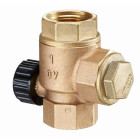 Clapet anti-thermo siphon OVENTROP type SVU, modèle universel DN 25, 3 x G 1 F, PN 10, bronze - 1071008