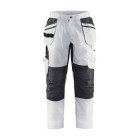 Pantalon Peintre +stretch avec poches flottantes Blanc/Gris-Foncé 10961330 - Taille au choix