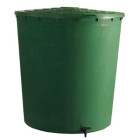 Récupérateur d'eau rond 500l avec couvercle - Vert