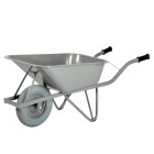 Brouette rectangulaire 100L roues anti-crevaison