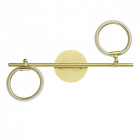 Spot doré techno 2 ampoules 20 cm