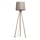 Lampadaire beige megapolis 1 ampoule 163 cm