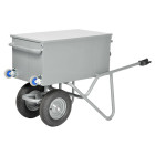 Brouette aluminium profi-Max Plus rouge avec roue pneumatique