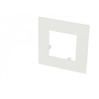 Plaque de finition blanche simple efapel 45x45