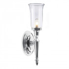 Applique dryden2, chrome et verre
