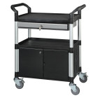 Chariot petit modèle 818D-1 3 plateaux, noir