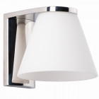 Applique murale chromée techno 1 ampoule 15 cm